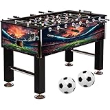 Games Planet Kickertisch Leeds in 6 Farben, Tischfußball, Tischkicker, inkl. 4 Bälle + 2 Getränkehalter, ca. 60kg