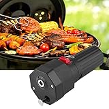 Raguso Grill-Rotisserie-Motor Elektrischer Rotisserie-Motor für Grill Barbecue-Grill-Motor Rotisserie-Motor Grillmotor 1,5 V Batteriebetriebene Schwarze Farbe