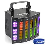 Beamz Magic 1 Derby, 2in1: Derby und Strobe, 9x 3W RGBAWP-LEDs, Strobe: 6x 1W weiße LEDs, 6x 3W UV-LEDs, DMX- oder Standalone-Modus, 7 DMX-Kanäle, vorprogrammierte Programme, schwarz