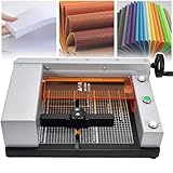 Elektrischer Papierschneider (40 mm Schnittstärke), Hochleistungs-Papierschneider mit Guillotine, Schnittbreite: 40–300 mm, mit Gitterlinien, für Karton, Karten, Leder, Büro, Zuhause, Schule
