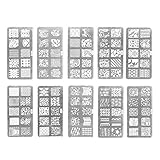 Nail Art Stempelset 1 x Stempelplatte + 1 x Stempel + 1 x Stempel