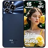 OUKITEL C69 256GB Smartphone Ohne Vertrag - 7,2 Zoll 120Hz Display 24GB+256GB/1TB 6000mAh Akku Handy Ohne Vertrag 64MP+8MP 4G Dual SIM Simlockfreie Handys NFC/Fingerabdruck/Face ID/OTG - Schwarz