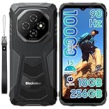 Blackview Fort 1 (18+256) Outdoor Handy Ohne Vertrag 10000mAh, Android 15 Outdoor Smartphone, 6.56' 90Hz Ultradünn baustellenhandy, IP69K Wasserdicht, NFC/GPS/Gemini AI/Fingerabdruck/Glove Mode