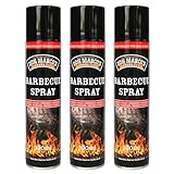 Don Marco's BBQ Trennspray 3er Pack | Non-Stick Antihaftspray für Grill, Gusseisen & Plancha | Pflegt & Reinigt 100% Natürlich | Großer Sprühbereich | 3x 300ml