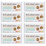 Nahrung hochkalorisch für Gewichtszunahme | Ausdauer-, Masse- & Energieriegel viel Protein & 592 Kalorien | Mahlzeiten Riegel vegan laktosefrei | CaloCake (8 Riegel à 125 g – Cookies & Cream)