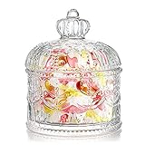 eKsdf Glas Bonbonbehälter mit Deckel Vorratsbehälter Bonbonglas Vorratsglas Kekse Schokolade Süßigkeiten Glasdose für Küche Party