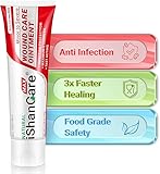 iShanCare® Wundpflegesalbe - Erste-Hilfe-Salbe, 3X schnellere Heilung für Verbrennungen, Geschwüre, Schnitte, Abschürfungen, Dekubitus, Druckgeschwüre, Bein- und Fußwunden, natürliche Wundheilungssalb