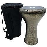 Zaza Percussion Darbuka-Doumbek, klassisch, 43,2 cm (Goldkörper, schwarzer Kopf)