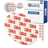 Rauchmelder Magnethalter Ersatz Klebepads, 12 Stück, Ø 68 mm Durchmesser, Reparatur Aufkleber für Magnethalterung, Sticker Magnet Halterung Warnmelder, Klebesticker Halter Feuermelder, Rauchwarnmelder