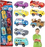 Car Spielzeug Geschenkset, 8 Stück Metall Kleine Spielzeugautos Mini Auto Set Wheels Autos Mini Cast Spielzeugautos Set Spielzeug Autos 3 4 5 6 7 Jahren Kinderspielzeug Fahrzeuge Pull Back Geschenk