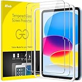 JETech Schutzfolie für iPad (A16) 11./10. Generation (2025/2022) mit Einfaches Installationswerkzeug, Panzer Schutz Glas Folie Displayschutz, HD Klar, 2 Stück