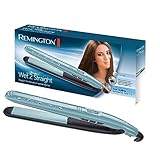 Remington Glätteisen Wet2Straight (für Nass- und Trockenanwendung -zum Trocknen und Glätten der Haare, Hitzeaktivierten Anti-Frizz-Mikrowirkstoffe), LCD-Display, 140-230°C, Haarglätter S7300