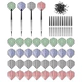 DGHEGDUI 14 Magnetische Dartsets, Freizeitwurfspielspielzeug, Sichere Softdarts, Geeignet Für Familienspielräume, Barunterhaltung.