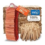 Aleko Parkett Premium 28 kg Brennholz - Anzünder aus Eichenholz, Bio Kaminanzünder, für Grill, Kamin, Ofen - perfekter Grillanzünder, getrocknetes und unbehandeltes Anmachholz