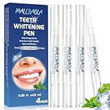 Zahnaufhellung Stift (4 Pens), Quick Zahnweiss Bleaching Gel, Fast Zahnbleaching Set, Wirksamer Zahnweiss Stift, Zahn Weissmacher Hilft Flecken Zu Entfernen