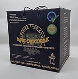 King Crocodile Kokosnuss Kohle mit Langer Brenndauer I Eierkohlen I Grillkohle I wenig Asche I geringe Rauchentwicklung I Nachhaltige Naturkohle I Grillkohle in Profi Qualität I 3 kg