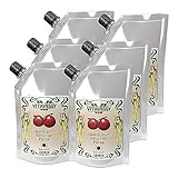 VITAVEGGY SAUERKIRSCHEN-PÜREE 4x1kg Fruchtpüree aus Sauerkirschen von Food-United sour-cherry-puree für Kirschsaft Sauerkirsch-Smoothie Kirschen-Cocktails ohne Aroma- und Konservierungsmittel (4)