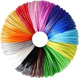 3D Drucker Filament 1.75mm PCL - 15 Farben, Je 5m, Filament-3D-Druckmaterialien, 3D Stift Filament, für Niedrige Temperaturen, 3D Kinder Stift and 3D Druck Stift Zubehör