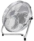 Grafner Metall Bodenventilator Ø31 cm im Retro-Stil, 55 Watt, mit 3 kraftvollen Stufen, verstellbarer Neigungswinkel, tragbar, 12 Zoll Standventilator Windmaschine Ventilator Retro