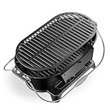 Wiltec Grilltopf aus Gusseisen, Grill für Holzkohle effiziente Hitzespeicherung, Holzkohlegrill mit Abzugssystem, Tragbarer Gusseisen Topf