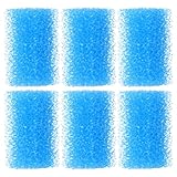 SHINEOFI 6 Stück Aquarium Filtermatte Ersatz Schwammfilter Hochdicht Biochemisch für Aquarium und Teich Kompatibel mit 5000F 5200F Filtersystem