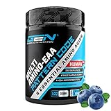EAA Pulver - 532 g - Blue Crystal (Blaubeere) - Human Code Formel - Alle 8 essentielle Aminosäuren - Amino Workout Drink - Leckerer Geschmack - Vegan