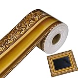 Pinnwand Rand - Goldfarbener Klebekarton - Dekorleiste Für Pinnwände Tafeln Und Whiteboards | Für Party Zuhause Klassenzimmer Konferenzraum Whiteboard Schüler Lehrer Jugendliche Erwachsene