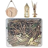 100 Stück selbstbohrende Dübel Schrauben Kit – Hochleistungs-Trockenbaudübel und Schrauben Set | Starke Tragfähigkeit Wandmontage-Sortiment für TV-Halterung, Spiegel, , Bilderrahmen, Heimprojekte