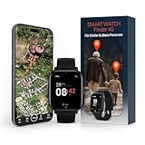 PAJ SMARTWATCH Finder 4G für Kinder - GPS Tracker, SOS Alarm, Kamera, Sprachnachrichten, Echtzeitortung, wasserfest, einfache Handhabung, Sicherheit Dank Uhr für Kinder, Senioren, Demenz - Schwarz