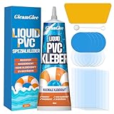 Luftmatratze Reparaturset – Extra starker PVC Kleber & Flicken, 100% Wasserdicht – Für Pool, Wasserbett, Whirlpool, Schlauchboot & Kajak – Patch Kit für Air Mattresses, 80 ml