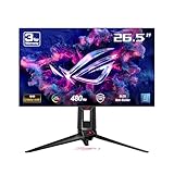 ASUS ROG Swift OLED PG27AQDP, 27 Zoll WQHD Gaming Monitor, 480 Hz, 0.03ms GtG, G-Sync, FreeSync, ROG A.I., GameFast, HDR 400 TB, 10-bit WOLED Panel, 16:9, 2560x1440, DP, HDMI, USB-Hub, ergon