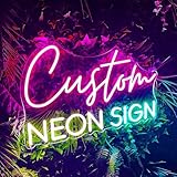 Personalisiert Led Leuchtschilder, Benutzerdefinierte Neonschilder, Custom Neon Schild für Wanddekoration Personalisierte Leuchtschilder Lichtzeichen für Hochzeit Geburtstag Party Geschenk