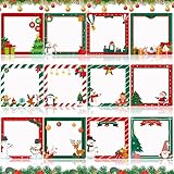Mini Haftnotizen Weihnachten Set,12 Stk Haftnotizen Kinder Weihnachten,Weihnachtliche Haftnotizen Klebezettel,Selbstklebende Notizzettel,Sticky Note,Weihnachten Notizblock