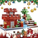 QCCX Magnetische Bausteine, Weihnachten, 100 Stück, magnetische Bausteine, Magnetwürfel-Welt-Set, Konstruktions-Magnetspielzeug für Jungen, Mädchen, Kinder ab 4 5 6 7 8 9 Jahren