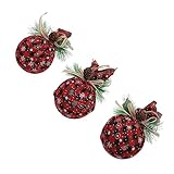 PRETYZOOM 3St Weihnachtsschaumkugeln Kuchenkugeln Christbaumschmuck Weihnachtskugeln weihnachtsdeko Christmas Tree Ornaments weihnachtsdeco wohnkultur versorgung Weihnachtsbaum-Anhänger