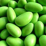 Hochzeitsmandeln hellgrün glänzend 500 g (für ca. 31-33 Gastgeschenke) - Gastgeschenke Hochzeit Bonboniere Give Aways Zuckermandeln - griechische Koufeta für italienische Confetti französische Dragees