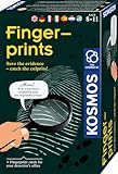 KOSMOS Fingerabdrücke, Detektiv-Experimente, Spurensicherung, Täter überführen, Experimentierset für Kinder ab 8 Jahre, Mitbringexperiment, Geburtstagsgeschenk, (DE, EN, FR, IT, ES, NL), multilingual
