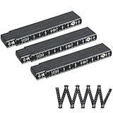 Zollstock/Zollstöcke Gliedermaßstab Zollstock aus Kunststoff Robuster Zollstock für genaues 10 Glieder Einsetzbar für Tischler Maurer, Baustellen, Heimwerkerprojekte Schwarz 3 Stück