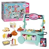 BABY born Snack Shop, Essensstand für Puppen mit Soundeffekten, 25 Verschiedene Fastfood-Snacks, 835883 Zapf Creation
