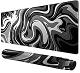 Rcege Großer Mauspad für Schreibtisch - 800x400mm Gaming-Mauspad mit genähten Kanten, Nicht rutschender Unterlage, Schreibtischmatte für Tastatur und Maus