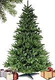 Menz Weihnachtsbaum künstlich 180 cm Grün – Hochwertiger 100% PVC Tannenbaum – Realistischer & langlebiger künstlicher Weihnachtsbaum für Wohnzimmer – Umweltfreundlich & leicht montierbar