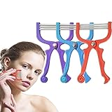 SYXLS 3 Stück Gesicht Haarentferner Epilierer, Spring Gesicht Epilierer Manuelle Epilierer, Tragbare Haarentfernung Schönheit Werkzeug, für Frauen Gesicht Haarentfernung Beauty-Tools