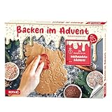 ROTH Adventskalender Backen im Advent - gefüllt mit Ausstechformen und verschiedenen Zucker-Dekoren, mit Backrezepte-Buch (2025)