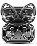 Bluetooth Kopfhörer Sport, Kopfhörer Kabellos Bluetooth 5.4 in Ear Kopfhörer mit CVC8.0 Noise Cancelling Mikrofon, Earbuds 50H,mit USB-C, Schwarz