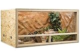 OSB Terrarium, Holzterrarium 120x60x60 cm mit Seitenbelüftung