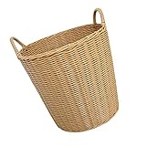 HYTROVE 1Stk Windelkorb Wäschesortierer Wäschekorb hoch Korb für zusammenklappbar Decken ablagekörbe kühlkorb einkaufskorb waeschekorb Mehrzweckkorb Bad Lagerkorb Plastik Beige