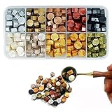 Siegel Wachs Set, Siegelwachs Set, 200 Stück Retro Siegelwachs, Wax Wachs Siegel Stempel Kit, Verwendet für Wachssiegel, Wachssiegelstab, Wachs für Siegel, Wachssiegel Wachs, Sealing Wax, Siegelwachs