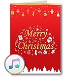 PlayMegram bespielbare Audio-Weihnachtskarte für eigene Sprachnachrichten und Musik (MP3), Weihnachtsgrußkarte, Kreative Geschenkidee