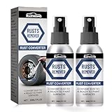 2 Flaschen Rostlöser,Rostlöser Spray,Flugrostentferner Auto,Rostentferner Metall,Rust Remover Spray,Geeignet zum Entfernen von Rost auf allen Metallen,(30ml)