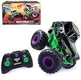 Monster Jam - Smash 'n Bash Grave Digger, Ferngesteuerter Monstertruck, der Sich beim Crash verformt und auf Knopfdruck Wieder repariert, 2,4 GHz-Steuerung, ab 4 Jahren